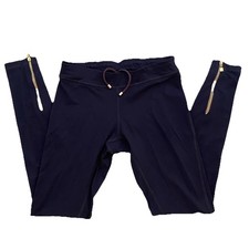 Hey Jo London  Size S UK 8 Workout Running Navy Blue Leggings VGC 