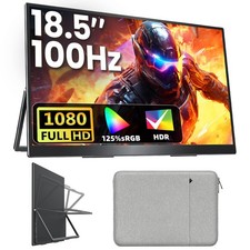 Upperizon Portable Monitor 18.5 Inch Fhd 125 Srgb 100Hz Ips Hdr Hdmi Usb-C