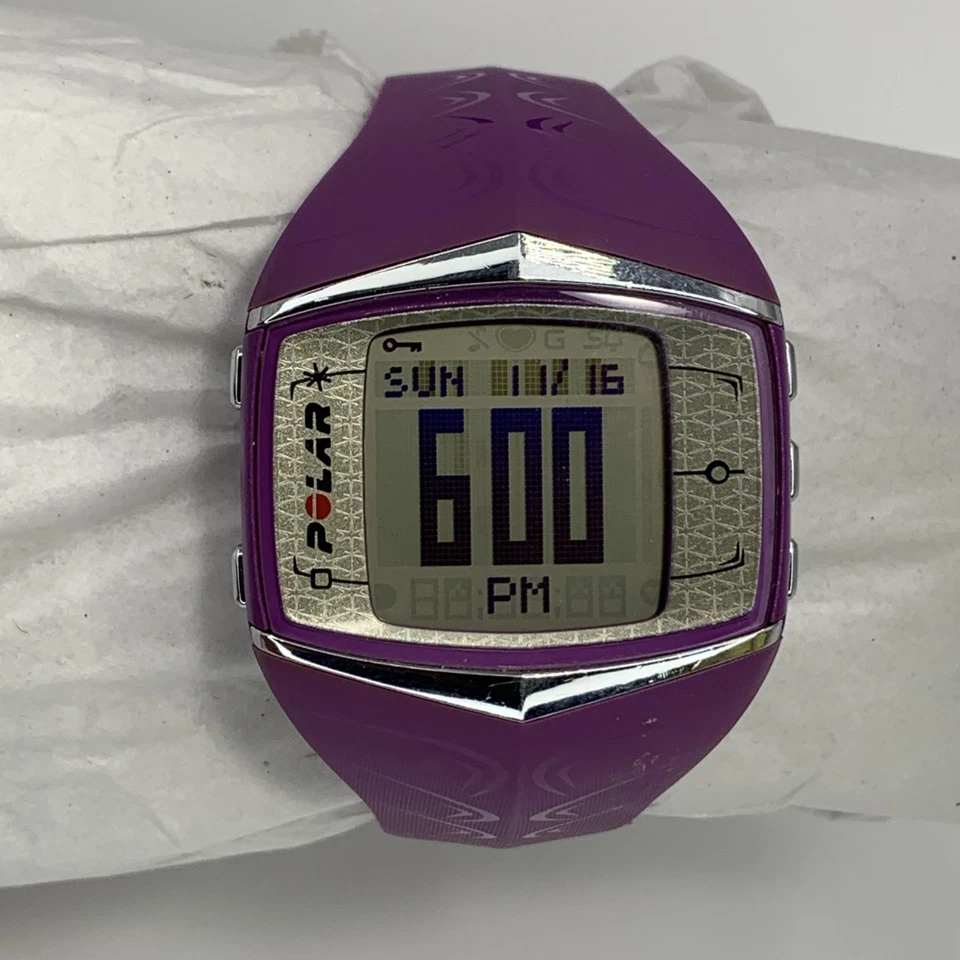Polar FT60 Heart Rate Monitor Watch Chest Strap Purple Tested New Batteries - Image 2 of 4