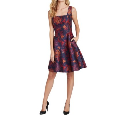 NWT ModCloth RSVP Ready Dress Sz 18 Fit & Flare Brocade Wedding Cocktail Pocket