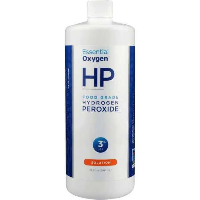 Перекись водорода пищевого качества Essential Oxygen - 3% раствор 32 жидких унций жидкости