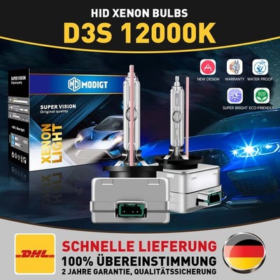 2x SuperVision D3S Xenon HID Brenner 12000K Lampen für Audi A1 A3 A5 A6 A7 Q3