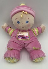 Fisher Price Baby  s 1st Doll Plush Stuffed Toy Rattle Security Lovey 2008 Pink