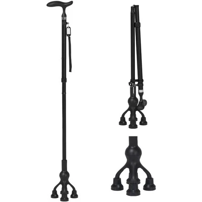 Gehstock Klappbar verstellbar Aluminium Senioren SpazierstockMobilität - Bild 1 von 4