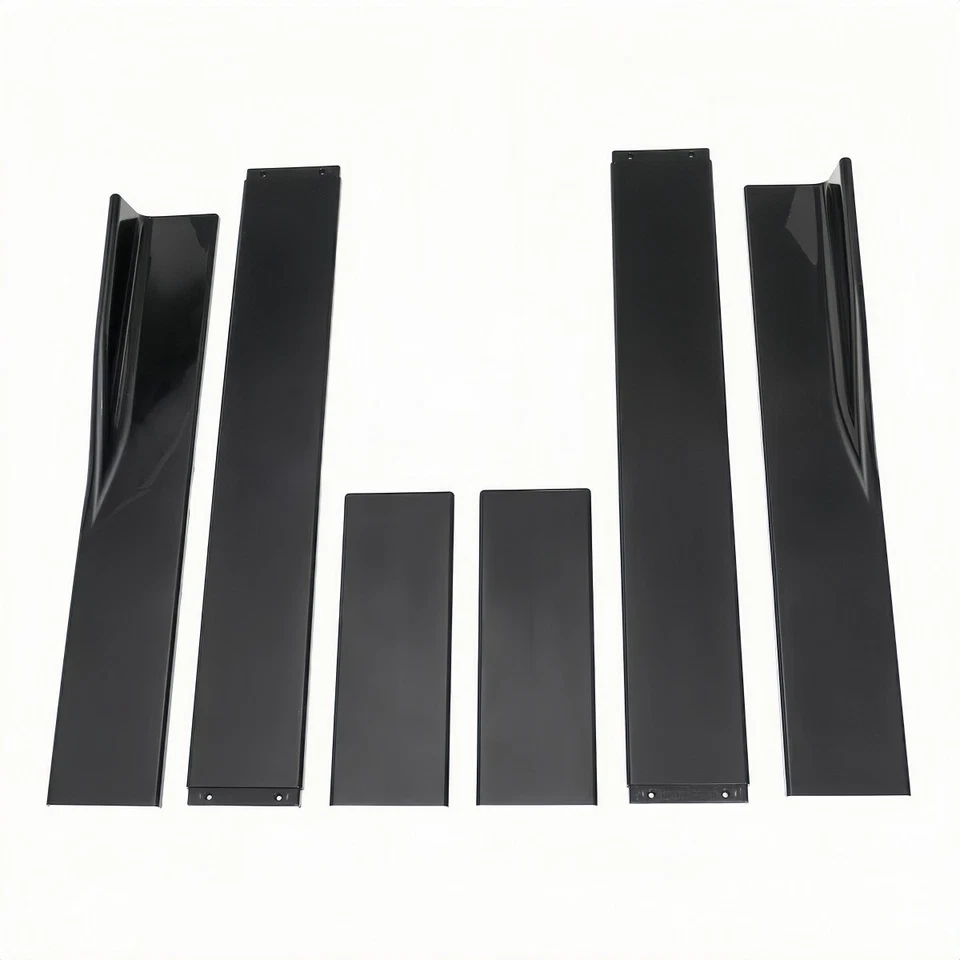 Gloss Black Side Skirt Lip Rocker Rear Side Splitter For Mercedes Benz W213 E300 - Image 4 of 4