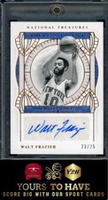 2020-21 National Treasures Walt Frazier Timeless Talents Signatures Bronze #/25