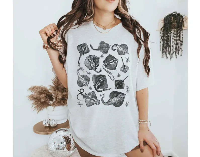 Manta Ray Stingray Vintage Comfort Tee Ocean Sea | eBay