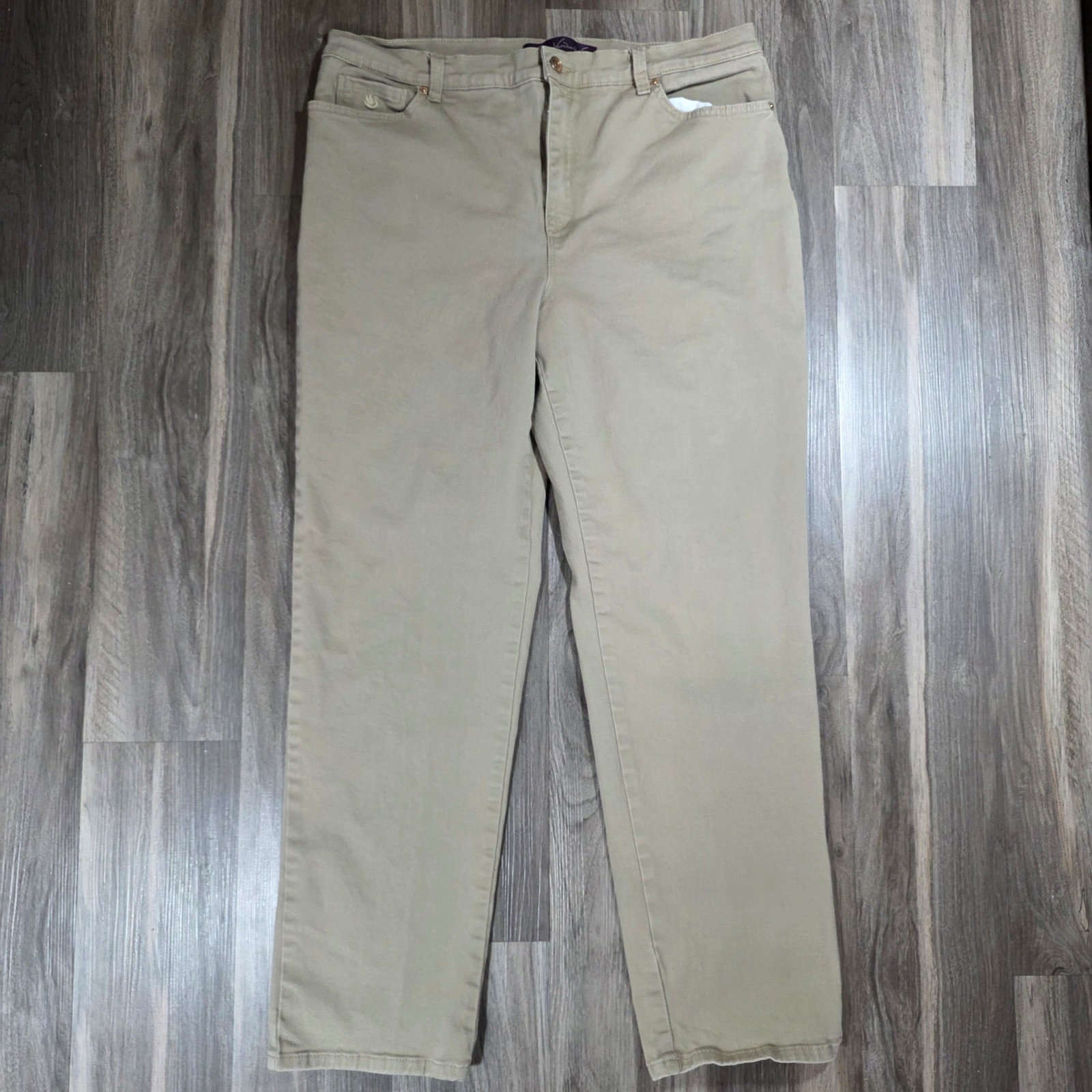 Tan Khaki Size 16 Stretch Denim