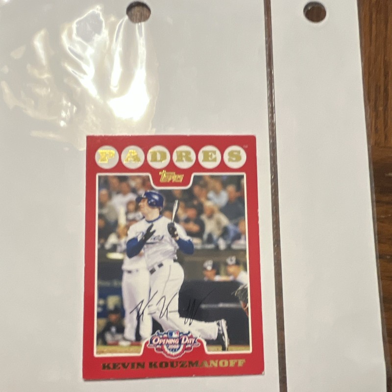 Topps Opening Day 2008 Kevin Kouzmanoff San Diego Padres #97 Auto Signed