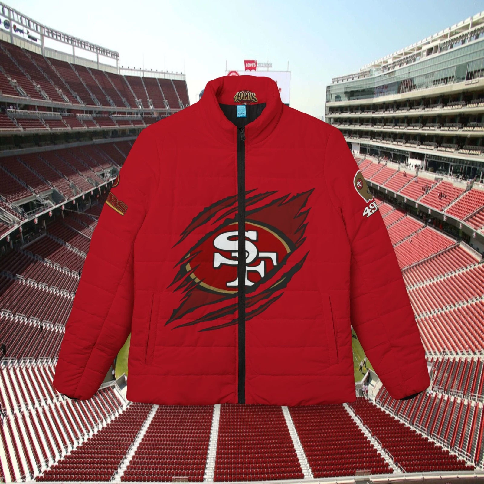 San Francisco 49ers Logo Puffer Jacket