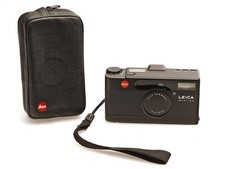 Leica minilux fotocamera compatta nera con Leica Summarit 2.4 / 40 mm