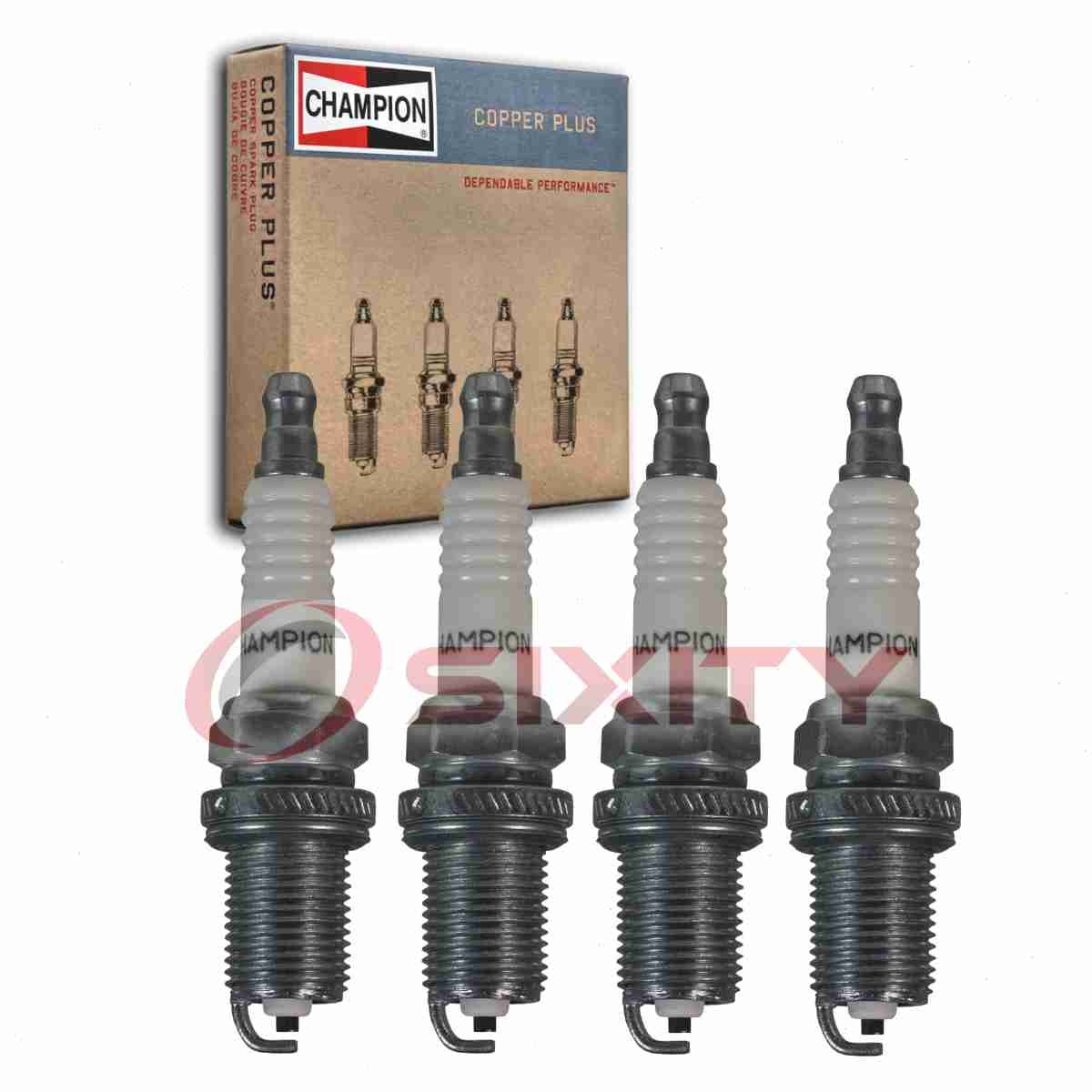 4 pc Champion Copper Plus Spark Plugs for 2013-2020 Buick Encore 1.4L L4 na