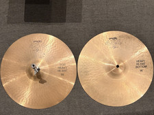 RARE 1970s Paiste 404 Heavy 14 in Hi-Hat Cymb...