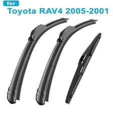 For Toyota Rav4 2005-2001 Front And Rear Windshield Wiper Blades Set Of 3 Oem For Toyota Rav4 2005-2001 Front And Rear Windshield Wiper Blades Set Of 3 Oem