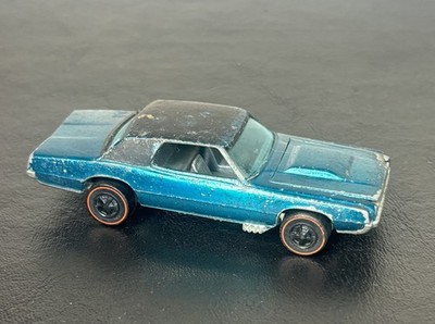 Vintage 1967 Hot Wheels Red Line Custom T-Bird Aqua w Gray