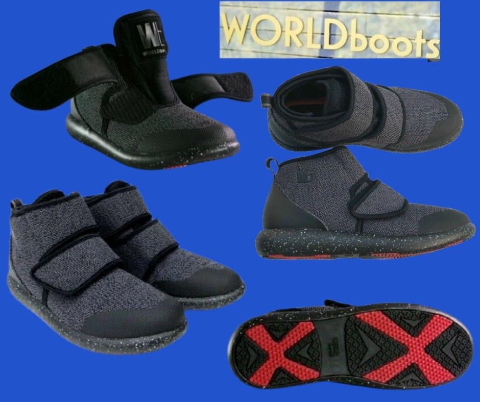 VENTA LIQUIDACIÓN Zapatos HOMBRE, Mujer UNISEX WORLDboots TALLA 10 Tenis BOTAS Gris