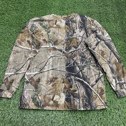 RedHead Mens Brown Green Large Camouflage Long Sleeve Pocket Shirt Realtree Camo - Picture 8 of 10