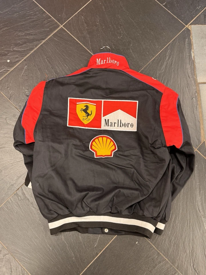 Vintage Ferrari Marlboro Racing Jacket – F1 Team Bomber Style- Size M - Image 2 of 4