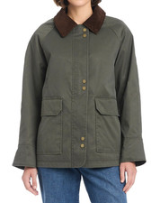 NWT Sanctuary Waxed Barn Jacket/Raincoat Gree...