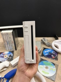 Nintendo Wii Bundle - Power, A/V Cables, & Sensor - 10 Games & Accesories