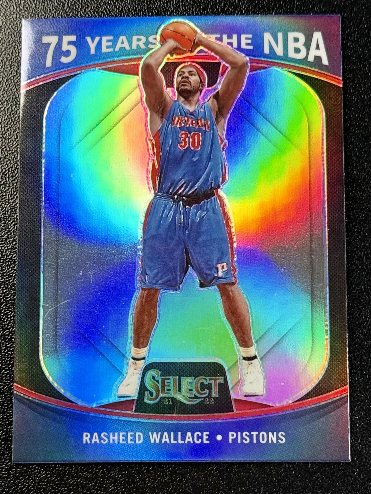 Rasheed Wallace 75 Years of the NBA Insert - 2021-22 Panini Select #70
