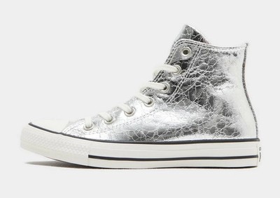 Converse Damen Chuck Taylor All Star High-Top Schuhe in Silber Metallic