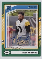 2024 Panini Donruss Rated Rookie Green Auto Troy Fautanu #360 Auto 1q34