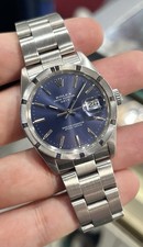 Rolex Oyster Perpetual Date - Stainless Steel 34mm - Blue Dial Model 15010