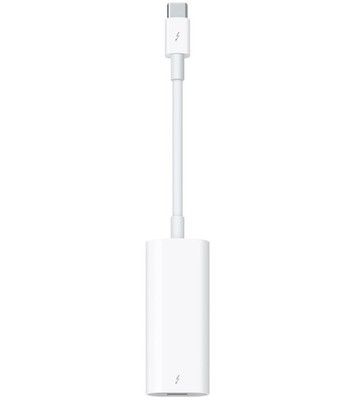Original Apple Thunderbolt 3 (USB-C) to Thunderbolt 2 Adapter - Weiß