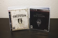 Lotto giochi PlayStation 3 Oblivion & Skyrim CIB come nuovi mappa disco inclusa pulito testato