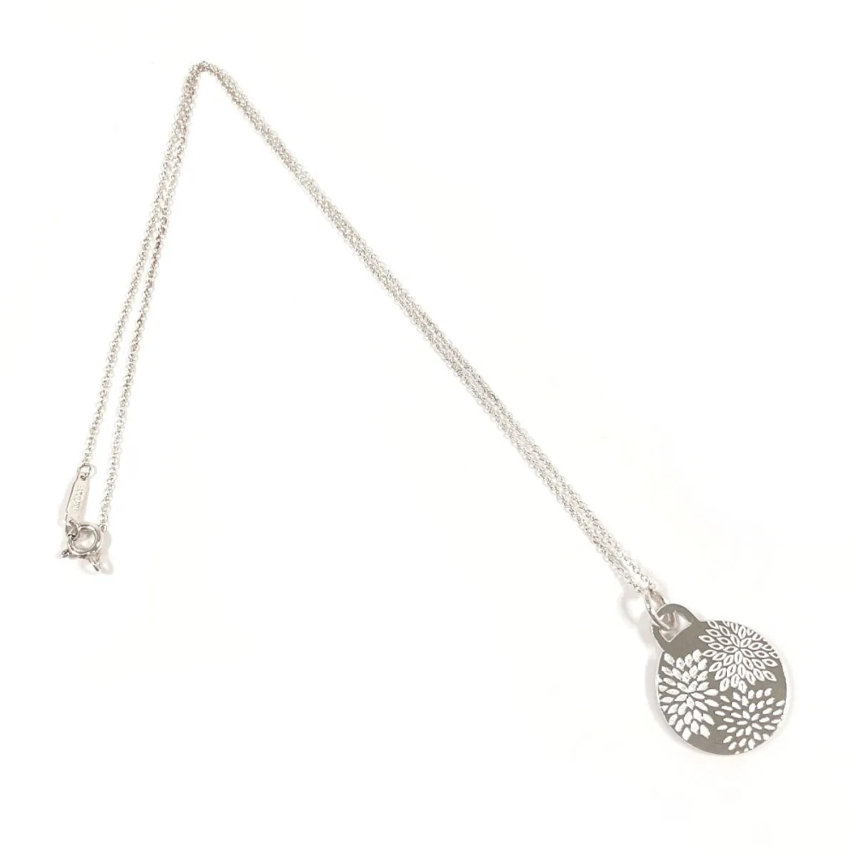 Tiffany & Co. GO WOMEN 2018 Spray Mum Necklace Sterling Silver 925 Used View 3