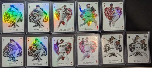 2023 Topps Series All Aces SP Insert 11 Card Lot Nolan Ryan X4 Verlander Maddux+