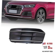 Front Bumper Fog Light Grille Chrome Bezel Insert Left Driver Side Compatible
