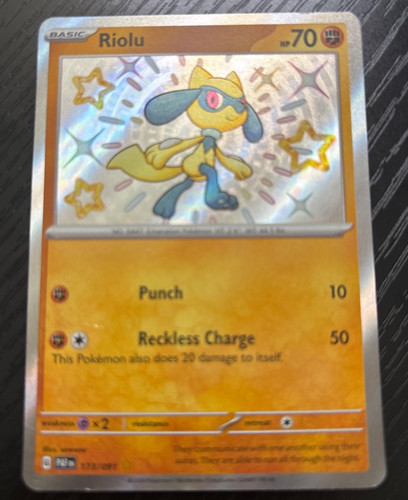 Riolu 173/091 SV: Paldean Fates Holo