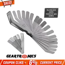 Universal SAE & Metric Offset Valve Feeler Thickness Gauge 16pc Blade Tool Dticr