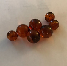 Vintage 1960's Amber Ball MOD Buttons