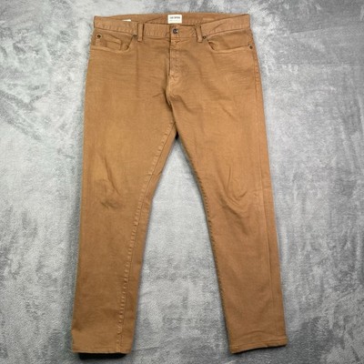 Todd Snyder Jeans Mens 36x32 (38x31) Brown 5 Pocket Stretch Chino Slim Comfort