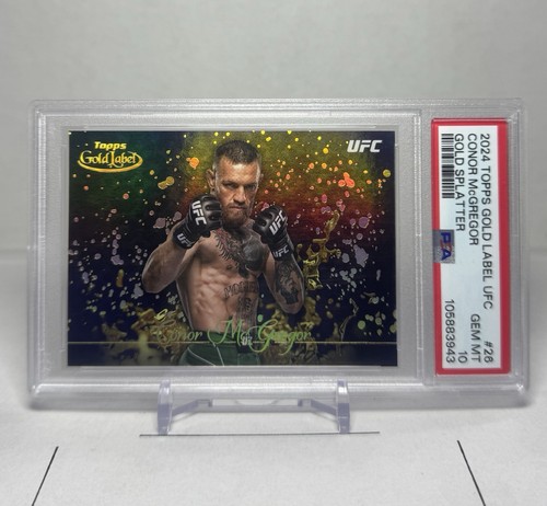 2024 Topps Gold Label UFC Conor McGregor Gold Splatter #GSP-26 Case Hit PSA 10