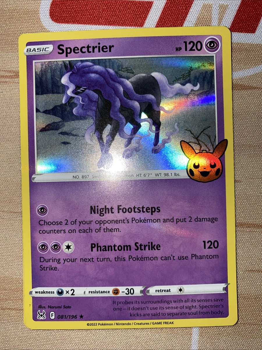 Pokémon TCG Spectrier Trick or Trade Booster Bundle 2023 081/196 Holo Holo  Rare