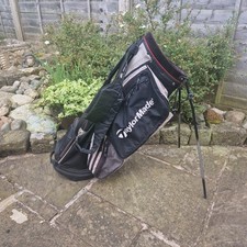TaylorMade Golf Bag With Stand Black - All Zips Working