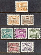 POLAND-1925 -FI # 217-24 , SC # C2-C9 SIG JENDROSZEK,-USED