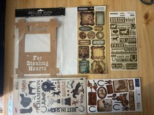 Horses , Equestrian, WANTED FOR STEALING HEARTS  Scrapbook Stickers LOT