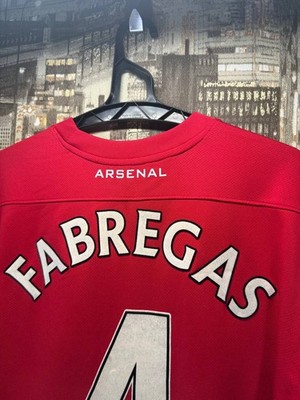 ARSENAL 2011-2012 HOME FOTOBALL SHIRT #4 FABREGAS NIKE SIZE M