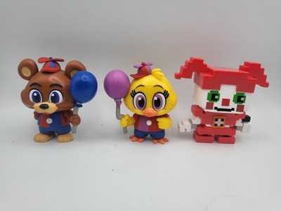 FNAF Five Nights At Freddy's Funko Pop Minis Freddy Chica & 8 Bit Baby Figuren