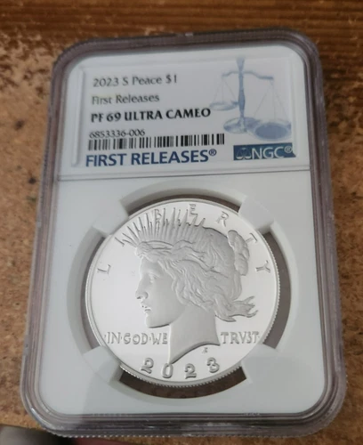2023 s silver proof Peace Dollar NGC PF 69 Ultra Cameo First releases