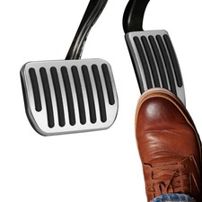 Zufoty Foot Pedal Pads Set Fit for Model 3 Y 2016-2025, Auto Sliver