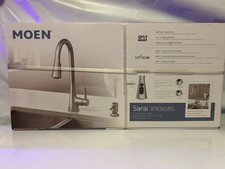 Moen Sarai 87836SRS Pulldown Kitchen Faucet w/ Soap Dispenser  Powerboost