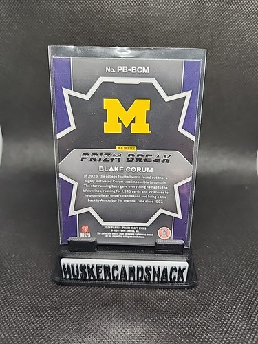 Selecciones del draft de Panini Prizm 2024 - Prizm Break Blake Corum #PB-BCM (RC) - Imagen 2 de 2