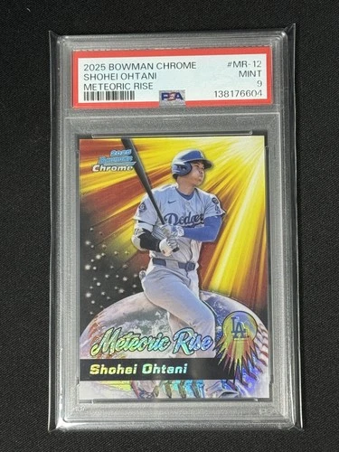 115 Shohei Ohtani 2025 Bowman Chrome Meteoric Rise PSA 9 Los Angeles Dodgers