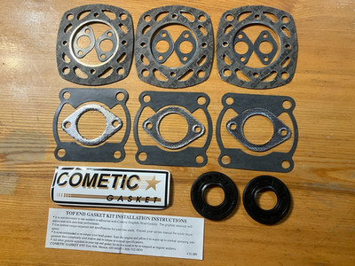 Vintage NOS Polaris Cometic Gasket Set W Seals 88 To 90 650 Indy RXL EFI 70mm
